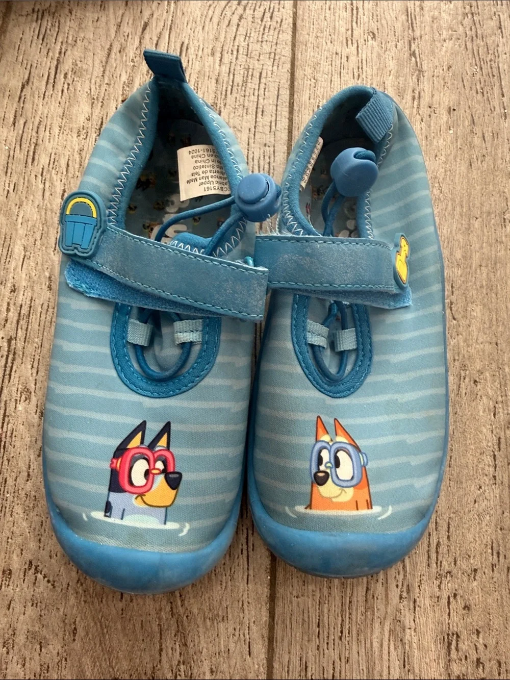 Bluey and bingo Kids blue toddler Water Shoes size 11-12